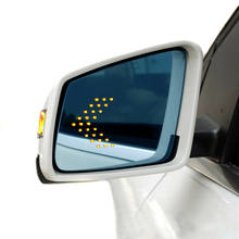 Боковое светодиодное зеркало заднего вида, синее стекло, широкий угол обзора, индикатор сигнала, противоослепляющий подогрев для mercedes benz X164... 2024 - купить недорого
