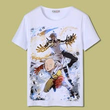 Camiseta unissex de algodão casual, camiseta com estampa de desenho de um único homem, saipu, genos 2024 - compre barato