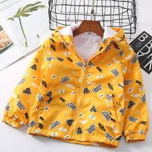 Bbd jaqueta infantil de desenho oxford, casaco amarelo com capuz para meninos, crianças de 2 3 4 5 6 anos e primavera outono 2024 - compre barato