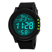 Светодиодные водонепроницаемые часы, мужские Цифровые кварцевые часы, военные спортивные мужские часы 2021, мужские спортивные часы с таймером, умные электронные часы 2024 - купить недорого