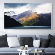 Landscape oil painting mountain canyon River art canvas painting living room corridor office home decoration mural 2024 - buy cheap