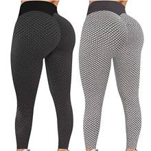 2pc Stretch Leggings For Fitness Лосины Для Фитнеса Sexy Push Up Seamless Bottoms Pantalones De Mujer Skinny Trousers Pants 2024 - купить недорого