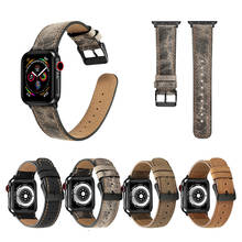 watch Accessories for apple watch band 42mm 38mm 44mm 40mm iwatch apple watch strap series 6/5/4/3/2/SE Genuine Leather bracelet 2024 - buy cheap