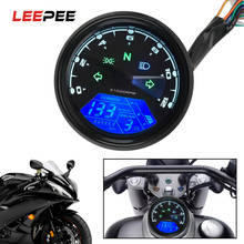 Leepee velocímetro digital com led para motocicleta, velocímetro, indicador digital com visão noturna, odômetro, antirreflexo, tacômetro, medidor de combustível 2024 - compre barato