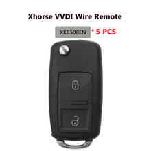 XHORSE XKB508EN B5 Style 2 Buttons Wire Universal Remote Key for VVDI Key Tool / VVDI2(English Version) 5pcs/lot 2024 - buy cheap