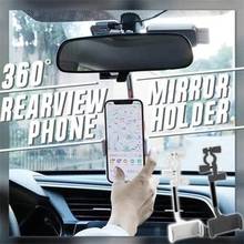 Soporte Flexible de teléfono para coche, montaje para espejo retrovisor, Gps, asiento, Smartphone, ajustable 2024 - compra barato