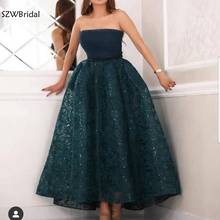 New Arrival Short evening dress 2022 Lace evening gowns Arabic Muslim evening dresses Plus size robe de soiree courte 2024 - buy cheap