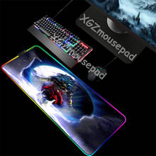 XGZ Cool anime pattern USB keyboard pad LED light large size durable mouse pad game essential RGB table mat 2024 - buy cheap