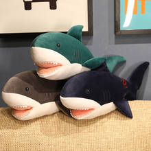 50 см моделирование из плюша с акулой для согревания рук чучела животные игрушки мягкие детские спальные детские рыбы куклы для детей подарок на день рождения 2024 - купить недорого