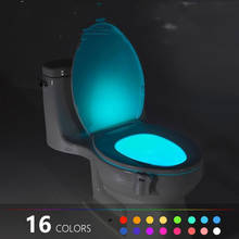 Body Sensing Automatic Led Motion Sensor Night Lamp Toilet Bowl Bathroom Light Motion-activated Night Lights Bathroom Light 30# 2024 - buy cheap