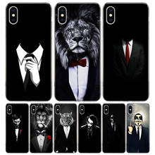 Man Suit Shirt Tie Phone Case For iPhone 11 12 13 Pro Max Xr X Xs Mini 8 7 Plus 6 6S SE 5S Soft Fundas Coque Shell Cover House 2024 - buy cheap