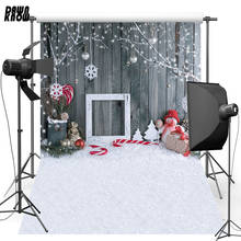 DAWNKNOW Merry Christmas Snow Photo Backdrop Fotografia Снеговик фон для фотосъемки детей фотостудия lv937 2024 - купить недорого