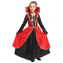 Noble Vampire Costume for Girls Vampiress Princess Halloween Purim Carnival Party Mardi Gras Fancy Dress 2024 - buy cheap