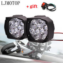6/9 LED Motorcycle Headlight Fog Driving Lights Front Head Auxiliary Lamp For Honda CBR600 F2,F3,F4,F4i VTX1300 CB R650F 650F 2024 - buy cheap