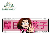 EARLFAMILY-pegatina para Uraraka My Hero Academia Drift Slap, pegatina para coche, camión, ventana de parachoques, decoración creativa para RV, 13x4,2 cm 2024 - compra barato