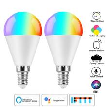 6W LED Wifi Smart Light Bulb Dimmable RGB Lamp E27 E26 E14 B22 Light Bulb APP Smart Life Timing With Alexa Google Home IFTTT 2024 - buy cheap