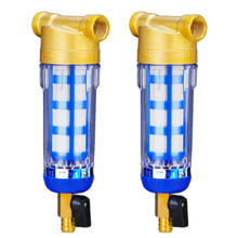 Sistema de prefiltro de agua, filtro de agua de sedimento giratorio reutilizable apto para MNPT 3/4 pulgadas FNPT de 1/2 pulgadas, 2 uds. 2024 - compra barato