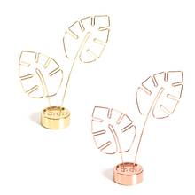 Leaf-shaped Hollow Picture Holder Card Photo Clips Holder Desk Stand for Memo 40JB 2024 - buy cheap