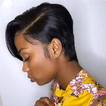 Short Pixie Cut Human Hair Wigs Maxine Hair Short Lace Front Human Hair Wigs 13x4 Lace Frontal Wig 150% Transparent Lace Wig 2024 - buy cheap