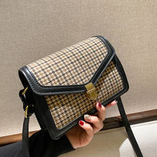 Сумка на плечо женская, маленькая квадратная сумочка из мягкой кожи в стиле ретро, в простом стиле 2024 - купить недорого