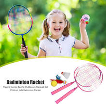 Raquete de badminton para crianças, raquete de badminton com bola, brinquedo para áreas internas e externas, jogo de equipe, para crianças 2024 - compre barato
