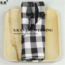 Buffalo Plaid Napkins Checkered Gingham Polyester Napkin For Wedding Event Decoration 2024 - buy cheap