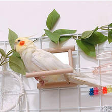 Зеркало для птиц с окунем жердочка для птицы игрушечное зеркало, подставка, птица, игрушка для попугаев, попугаев, клетка для попугаев 2024 - купить недорого