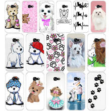 80AA yorkshire terrier dog puppy Soft Silicone Tpu Cover phone Case for Samsung A3 A5 A7 A8 2016 2017 2018 A50 2024 - buy cheap
