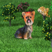 Mini Schnauzer Dog-figuras de acción en miniatura para jardín, de jardín, cartas de bonsái, regalos de decoración de jardín 2024 - compra barato