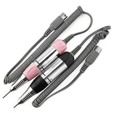Pro Electric Nail Art Drill Pen DC 12V Handle File Polish Grind Machine Handpiece Manicure Pedicure Tool Nail Drill Accessories 2024 - buy cheap