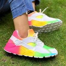 Women Sneakers Flat Outdoor Sports Shoes Breathable walking Rainbow Multicolor Leisure Comfortable Plus Size 43 Free shipping 2024 - buy cheap