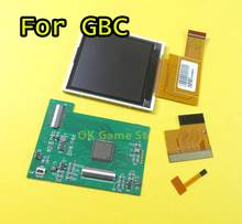 Kit de modificações de tela alta luz para gbc, retroiluminação lcd para console gbc, tela lcd para destaque e acessórios para jogos, 1 conjunto 2024 - compre barato