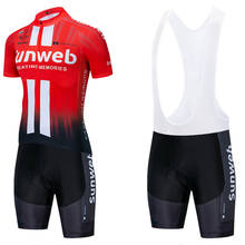 RED SUNWEB Cycling Jersey Bike Shorts Sportswear 20D Team Ropa Ciclismo Maillot Bicycle Clothing Uniform 2024 - buy cheap