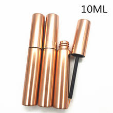 10/30/50pcs 10ml Mini Cosmetic Empty Eyelashes Tube Mascara Eyeliner Vials Bottle Makeup Rose Gold Container With Brush Plugs 2024 - buy cheap