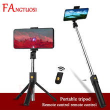 FANGTUOSI 3 in 1 Wireless Bluetooth Selfie Stick Extendable Handheld Monopod Foldable Mini Tripod With Shutter Remote For iPhone 2024 - buy cheap