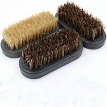 Sapato polonês escova de couro natural porco cabelo macio polimento ferramenta limpeza escova camurça nub couro botas 2024 - compre barato