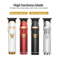 Professional Men Hair Trimmer Gold Cordless Rechargeable Electric Shaver for Barber Hair Clipper Machine Hair Styling 2024 - buy cheap