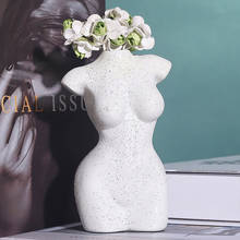 Resin Vase Flower Pot Nordic Style Cute Girl Animal Potted Secy Women Flower Vases Basket Pen Brushes Holder Home Decoration 2024 - buy cheap