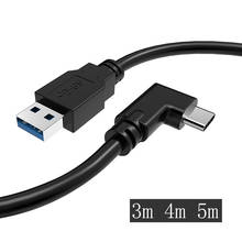 Cable de transferencia de datos USB 3,1 tipo C de alta velocidad para auriculares Oculus Quest Link VR, adaptador de Cable de carga rápida de USB-A a tipo C, 5M/3M 2024 - compra barato