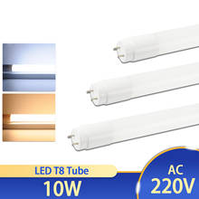 GreenEye Nano Material LED T8 Tube 10w 60cm 2Ft AC220v 110 LED Fluorescent Light Tube Lamp milky cover Warm Cold White SMD2835 2024 - buy cheap