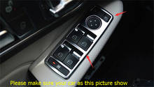 Внутренний дверной подлокотник Yimaautotrims, крышка кнопки подъема окон, внутренняя отделка, подходит для Mercedes Benz CLA 200 220 W117 2014 - 2017 2024 - купить недорого