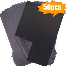 50Pcs/Set Black A4 Copy Carbon Paper Painting Tracing Paper Graphite Painting Reusable Painting Accessories Legible Tracing 2024 - buy cheap