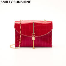 2021 Small Flap Crossbody Chains Bag Red Ladies Designer Handbags Messenger Shoulder Side Bags For Women Bolsas Free Shipping 2024 - buy cheap