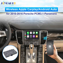 Joyeauto sem fio apple carplay android auto retrofit para 2010-2016 porsche panamera pcm3.1 reprodutor de dvd estéreo de rádio do jogo do carro 2024 - compre barato