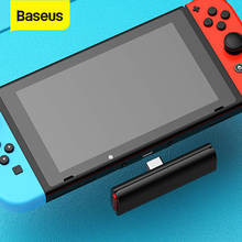 Baseus беспроводной Bluetooth передатчик V5.0 приемник для Nintendo Switch 18 Вт Быстрая зарядка низкая задержка Type-C USB беспроводной адаптер 2024 - купить недорого