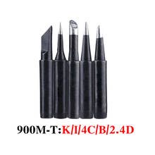 5Pcs/set Lead Free Soldering Iron Tips 900M-T-K/I/4C/B/2.4D Pure Copper Welding Head BGA Soldering Station Tools 2024 - buy cheap