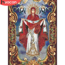 HUACAN Diamond Mosaic Religious Full Square Drill Decoration Home 5D DIY Embroidery Diamond Painting Cross Stitch Religion Icon 2024 - buy cheap