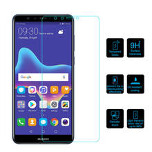 Закаленное стекло 9H для Huawei Y9 (2018) FLA-LX1/FLA-LX3 Enjoy 8 Plus, защитная пленка для экрана 2024 - купить недорого