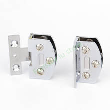 Glass cabinet door hinge Zinc alloy glass hinge 90 degree frameless glass hinge no holes, single folder ,glass Hardware 2024 - buy cheap