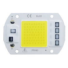 COB LED Lamp Chip AC 220V LED Bulb 10W 20W 30W 50W IP65 High Power Smart IC DIY Flood light Bulb Spotlight Outdoor Chip Lamp 2024 - купить недорого